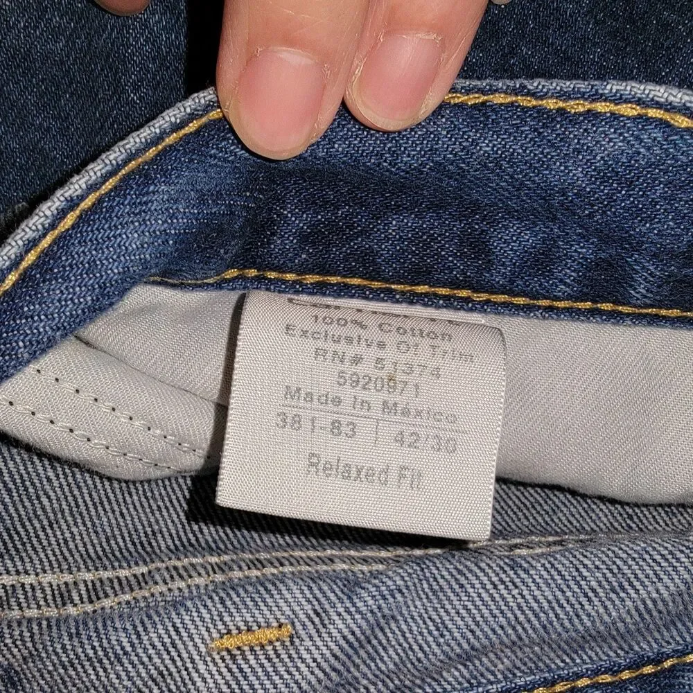 Carhartt Mens Jeans Relaxed Fit Blue 42x30 Rn51374